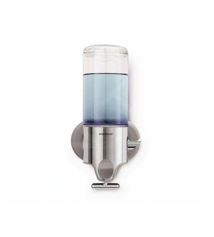 simplehuman BT1034 – nástěnný dávkovač mýdla a šamponu 444 ml, kartáčovaná nerez